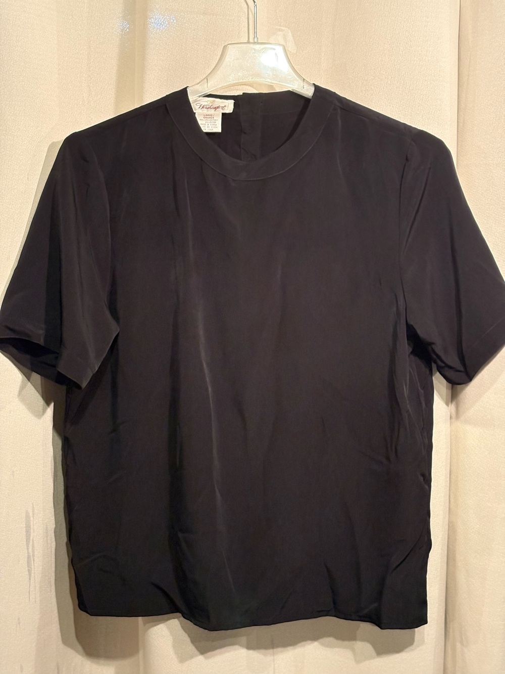 Classic Black Short-Sleeve Blouse